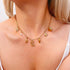 Gold Initial Charm Necklace for Women Gold Shell Starfish Necklace Summer Beach Charms Necklaces for Women Beach Jewelry Gift...