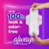 Always Radiant Feminine Pads for Women, Flexfoam Pads with Wings, Size 1, Regular Absorbency, Lightly Scented, 90 Count (3 Packs of 30)...