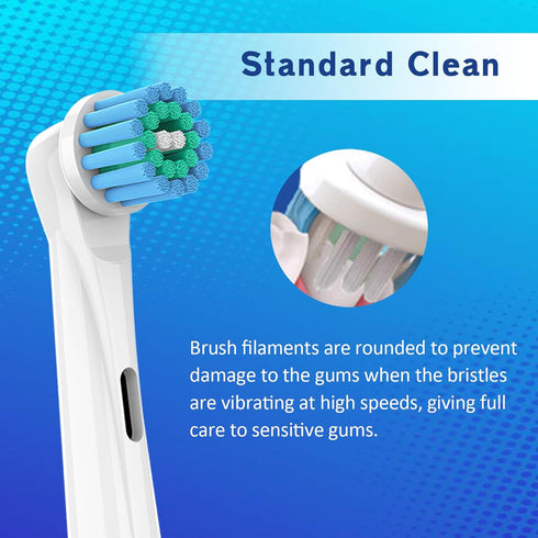 Toothbrush Heads for Oral B, 4 Pack Professional Electric Toothbrush Replacement Heads Compatible with Oral B Braun, Medium Soft Dupont Bristles R...