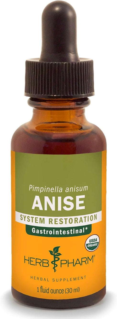 Herb Pharm Certified Organic Anise Liquid Extract for Digestive Support, 1 Fl Oz (Pack of 1) 1 Fl Oz...