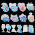 FineInno 11Pcs Quicksand Resin Casting Molds,Resin Art Shaker Mold, Crystal Silicone Hollow Mould Epoxy Pendant Mold Heart, Star, Moon,Bottle,Cat ...