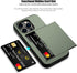 Nvollnoe for iPhone 14 Pro Case with Card Holder Heavy Duty Protective Dual Layer Shockproof Hidden Card Slot Slim Wallet Case for iPhone 14 Pro f...