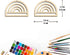 Macrame Earring Blanks Wood Earring Findings DIY Rainbow Earrings Pendants for Women Jewelry Making 1.6”x1.1” -24pcs...