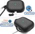 WaterProof Case for AirPods pro 2nd generation, Anti-Lost Silicone Protective Cover, Wireless Charging & LED Visible, with carabiner(Black 01)...