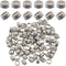 1 Box 100Pcs 8mm Alloy Spacer Beads Silver Large Hole Loose Bead Bulk Tibetan Style Antique Metal Round Column European Rondelle Beads for Jewelry...