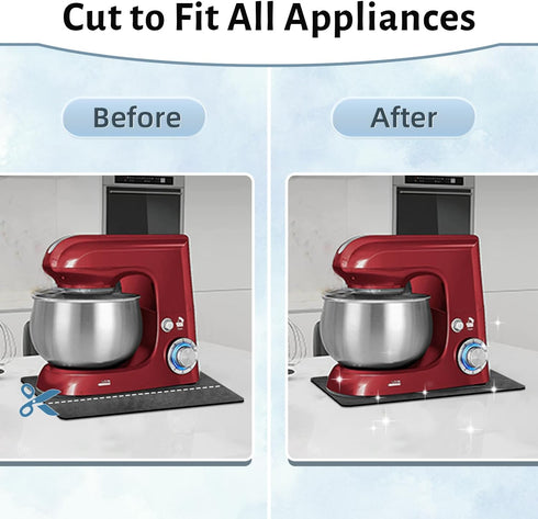 LOPNUR Appliance Sliders for Kitchen Appliances, Cut to Fit, 360° Rotating Appliance Mover Kitchen Appliance Slider, Coffee Mat Heat Resistant for...