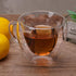 Heart Shaped Double Walled Insulated Glass Coffee Mugs or Aesthetic Tea Cups, Double Wall Glass 8 oz, Clear...