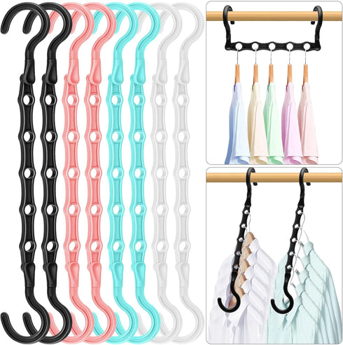 Closet Organizers and Storage, Sturdy Space Saving Hanger for Heavy Clothes, Upgraded Cascading Hangers, Magic Closet Organization Clothes Hangers...