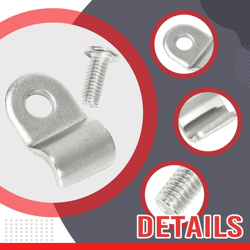EASYBERG 3/16" Stainless Steel Brake Line Clamps with Screw Street Rod Custom Dune Buggy, 48pcs...
