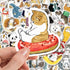 Cute Cat Stickers | 100 PCS | Vinyl Waterproof Stickers for Laptop,Guitar,Motorcycle,Bike,Skateboard,Luggage,Phone,Hydro Flask, Gift for Kids Teen...