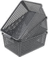 Plastic Organizing Baskets, Large Open Storage Bins Set of 3...