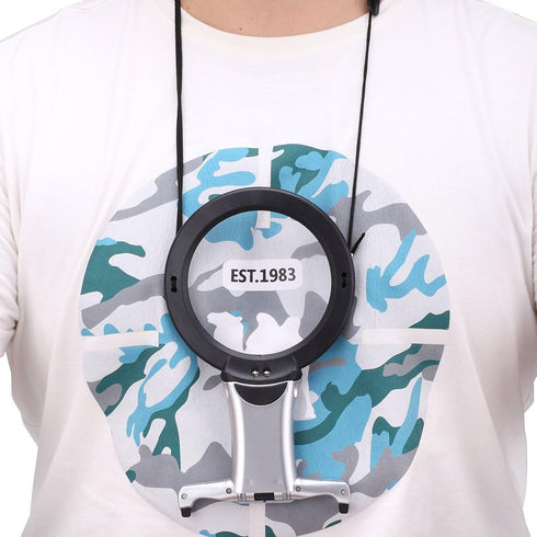 Reading Magnifier Magnifying Glass Necklace 2.5 X 6X Lighted Magnifier Glass Magnify Hands Free Handheld Large LED Magnifying Glass Illuminated Lo...