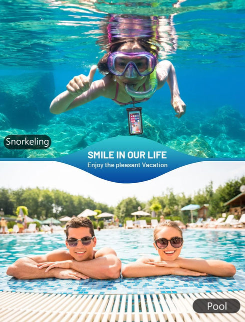 Universal Waterproof Phone Pouch - Waterproof Case for iPhone 14 13 12 11 Pro Max XS Plus Samsung Galaxy Cellphone Up to 7.0"? IPX8 Waterproof Cel...
