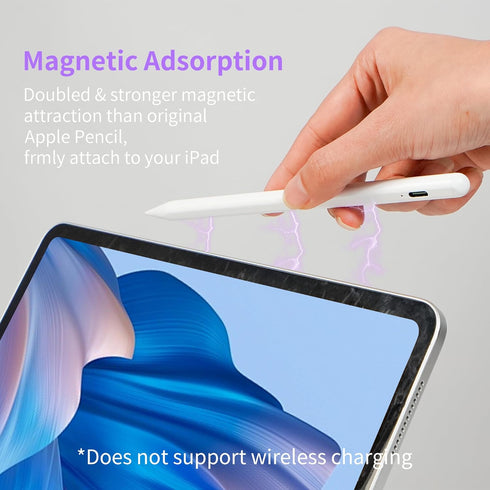 New Generation Stylus Pen for ipad, Active Pencil with Quick Charge,Magnetic Apple Compatible 2018-2024 iPad Pro 11"/12.9",iPad 10/9/8/7/6,iPad Mi...