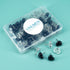 100 PCS Heart Clear Push Pins for Cork Board, Transparent and Black Cute Heart Shaped Thumb Tacks Plastic Decorative Push Pins for Posters, Wall, ...