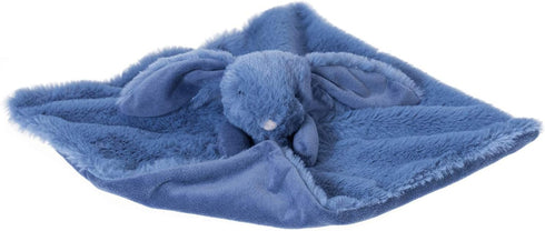 Apricot Lamb Stuffed Animals Navy Blue Bunny Rabbit Security Blanket Infant Nursery Character Blanket Luxury Snuggler Plush Baby Lovey(Navy Blue B...