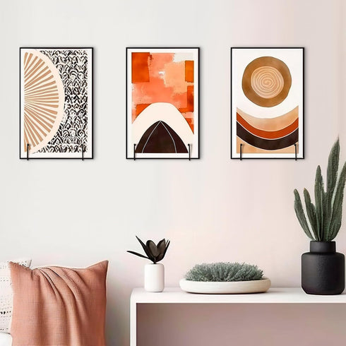 2 Pcs Large Wall Mounted Plate Stands for Display 7.87 x 7.87 Inches Decorative Picture Plate Holder Metal Display Stand Versatile Plate Hanger St...