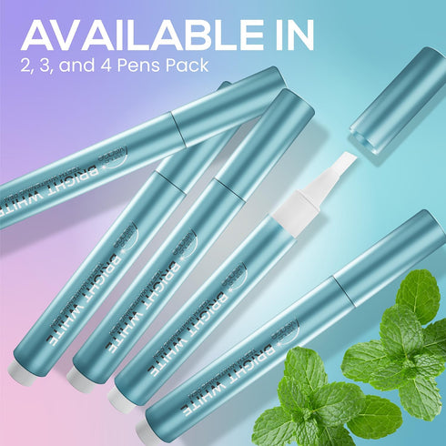 Venus Visage Teeth Whitening Pen (4 Pens), 40+ Uses - Teeth whitening Gel with Professional Formulation and Ingredients - Best Teeth Whitener Over...