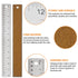 Stainless Steel Metal Ruler with Non-Slip Cork Back for Home Improvement, Planner Accessories, College School Supplies, Drafting Tools, Architectu...