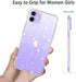 JJGoo Crystal Glitter Designed for iPhone 12 Case/for iPhone 12 Pro Case for Women, Sparkle Bling Shockproof Protective Thin Slim Case (6.1”) 2020...