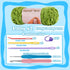 Kogyxe Baby Blanket Yarn, 2 Pack of 200g/7.05oz - Polyester, for Crochet Weaving Craft Yarn, Velvet Yarn with Plastic Big Eye Needle for Knitting/...
