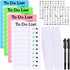 4 Pieces Kids Chore Chart To Do List Checklist Board ADHD Tools for Kids Daily Routine Chart with Markers Stickers Detachable Cardstock for Home R...