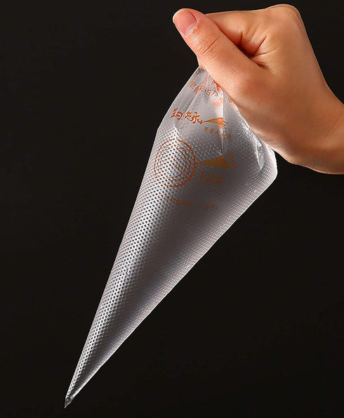 Piping Pastry Bag Pack of 100 Plastic Disposable Cream Pastry Bag Cake Icing Sugarcraft Cupcake Piping Decorating Tool For Baking Supplies (Small ...