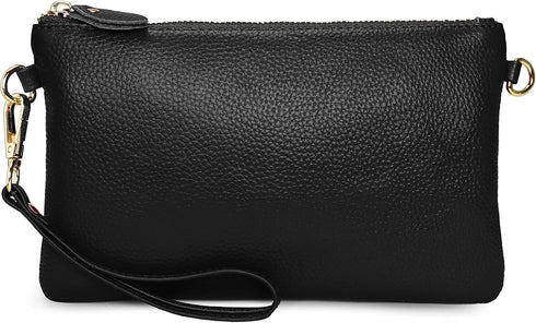 Uromee Wristlet Wallet Clutch Purses for Women Genuine Leather Crossbody Bag Handbag with Detachable Shoulder Chain...