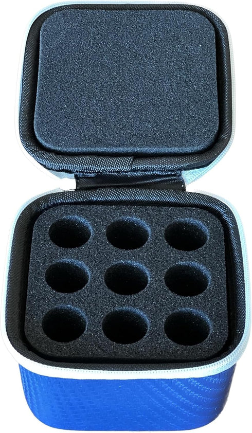 Insulin Fridge Holder Storage Case Organizer - Fits Standard 10ml U-100 Vials - Safe, Snug, Secure Vial Protector (Blue)...