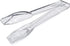 New Star Foodservice 35582 High Heat Plastic, Straight Edge Utility Tong, 6", Clear, Set of 12...