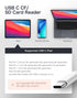 USB C SD Card Reader for iPhone 15/iPad/Mac, ChiaoPio USB C to SD CF, Type C Memory Card Adapter with Compact Flash/CF/SD/MicroSD Slots Compatible...