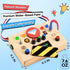 POLKRANE Montessori Toddler Busy Board - Montessori Toys for 1+ Year Old, Toddler Busy Board, Baby Sensory Toys with Led Light Switch, Kid Educati...