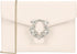 Envelope Clutch Purse Saffiano Vegan Leather Women Evening Handbags with Crystal Trimmed for Party Wedding Prom...