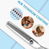 Professional Dog Grooming Scissors Set with Safety Round Tip 4CR Stainless Steel Pet Grooming Shears for Cats & Dogs (Blue)...
