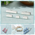 PH PandaHall about 100 Pcs Iron Ribbon Bracelet Bookmark Pinch Crimp Clamp End Findings Cord Ends Fasteners Clasp Leather Crimp Ends 5 Sizes Lengt...