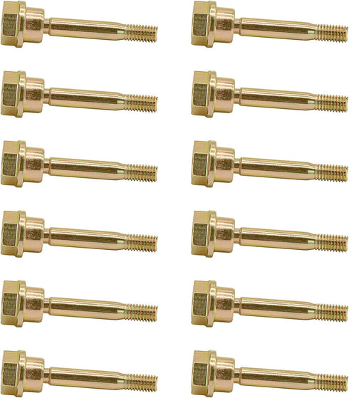 HAKATOP 12PK 192090 Shear Bolt & Nut Set for Husqvarna 532192090 532179828 532187494 532188243 588077501 601001986 AYP 192090 ST2109 ST230 ST261 S...