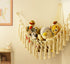 Stuffed Animal Toy Storage Hammock with LED Light - Macrame Jumbo Doll Corner Stuff Animals Organizer Decorations - Cute Hanging Plushie Net Kids ...