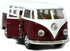 KiNSMART 1962 Volkswagen Classic Bus 1:32 Scale 5" Die Cast Metal Model Toy Car Maroon...
