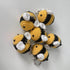 BIBABLYKE Personalized Cute Bees Pendant Crochet Keychain Lucky Funny Bees Charm Keyring Women Beautiful Pendant Keyholder Gift Cotton/Alloy...