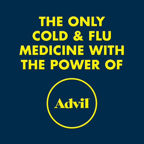 Advil Multi Symptom Cold and Flu Medicine, Cold Medicine for Adults with Ibuprofen, Phenylephrine HCL and Chlorpheniramine Maleate - 50 Coated Tab...