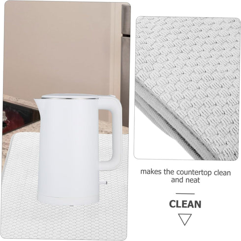 Ciieeo Kitchen Drain Mat Tableware Drying Mat Hot Pads Foldable Drying Mat Drying Pad Countertop Mat Dish Drying Mats Microfiber Dish Drying Mat D...