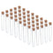 PATIKIL 9ml Plastic Test Tubes with Cork Stoppers, 40Pcs 100x15mm Tubes for Scientific Party Decoration Candy Bead Storage Bath Salt Lab Use, Clea...