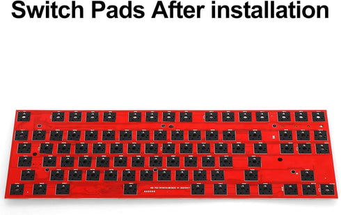 Poron Keyboard Pcb Foam 87 Layout Poron Switch Pads 120Pcs and Keyboard Sound Dampeners for Custom Keyboard...