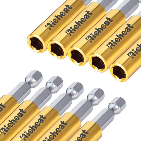 5PCS Strong Magnetic Extension Socket Drill Bit Holder 1/4" Hex Power Tools,Strong Magnetic Extension Bit Holder,Hex Shank S2 Steel Magnetic,Screw...