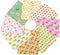 8Pcs 18" x 22" Cotton Fabric DIY Making Supplies Quilting Patchwork Fabric Fat Quarter Bundles DIY for Quilting Patchwork Cushions Cotton Fabric f...