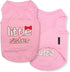 Parisian Pet Dog Cat Clothes Tee Shirts Little Sister T-Shirt, 3XL...
