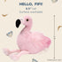 Bearington Flamingo Stuffed Animal: Pink Plush Faux-Fur, Premium Fill, Feathery Tufted Tail, Realistic Details; Perfect Birthday for Bird Fans and...