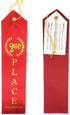 2nd Place (Red) Award Ribbon with Card & String (24 Pack)...