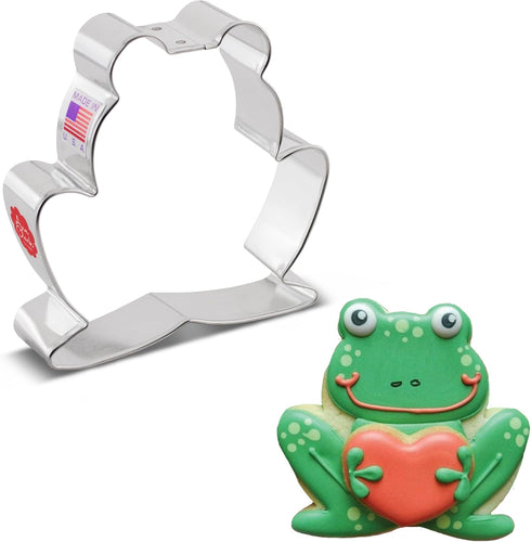 Frog Cookie Cutter 3.75" Made in USA by Ann Clark...