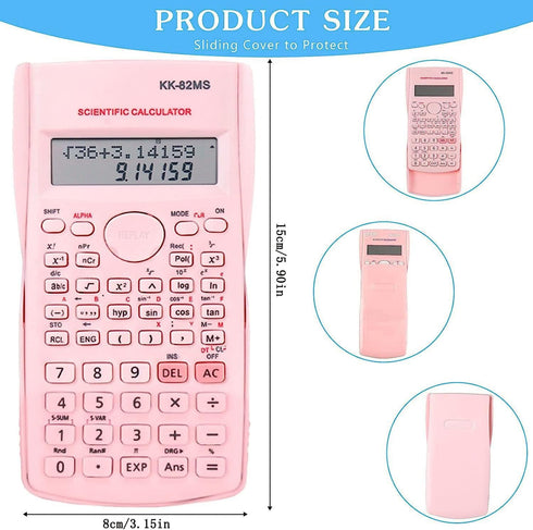 Scientific Calculators Desktop, Scientific Calculators for Students, Scientific Calculator 240 Functions 2 Line 10+2 Digits, Desk Math Calculator ...
